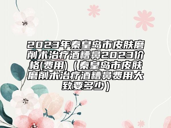 2023年秦皇島市皮膚磨削術(shù)治療酒糟鼻2023價(jià)格(費(fèi)用)（秦皇島市皮膚磨削術(shù)治療酒糟鼻費(fèi)用大致要多少）