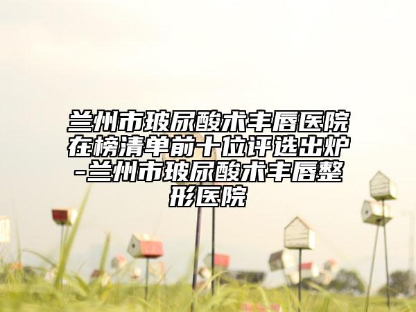 蘭州市玻尿酸術(shù)豐唇醫(yī)院在榜清單前十位評(píng)選出爐-蘭州市玻尿酸術(shù)豐唇整形醫(yī)院