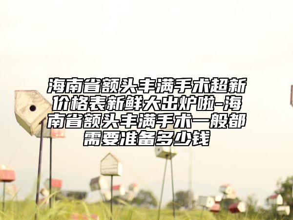 海南省額頭豐滿手術(shù)超新價(jià)格表新鮮大出爐啦-海南省額頭豐滿手術(shù)一般都需要準(zhǔn)備多少錢