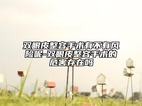 雙眼皮整容手術有不有風險呢-雙眼皮整容手術的危害存在嗎