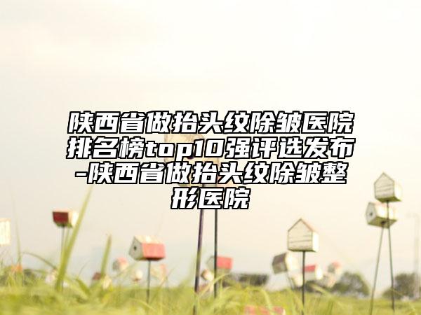 陜西省做抬頭紋除皺醫(yī)院排名榜top10強(qiáng)評(píng)選發(fā)布-陜西省做抬頭紋除皺整形醫(yī)院