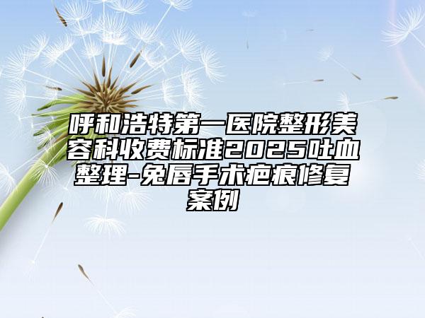 呼和浩特第一醫(yī)院整形美容科收費(fèi)標(biāo)準(zhǔn)2025吐血整理-兔唇手術(shù)疤痕修復(fù)案例