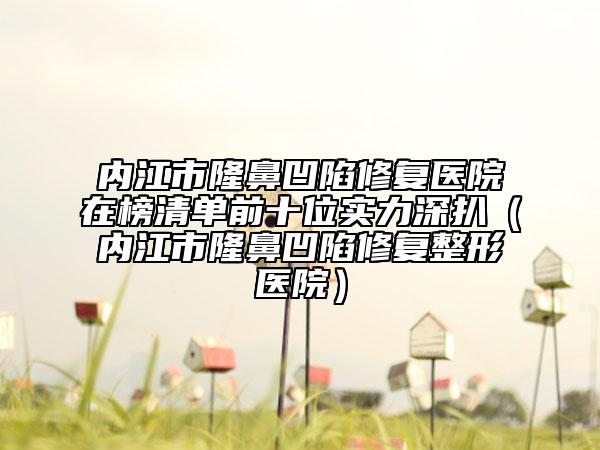 內(nèi)江市隆鼻凹陷修復(fù)醫(yī)院在榜清單前十位實力深扒(內(nèi)江市隆鼻凹陷修復(fù)整形醫(yī)院)