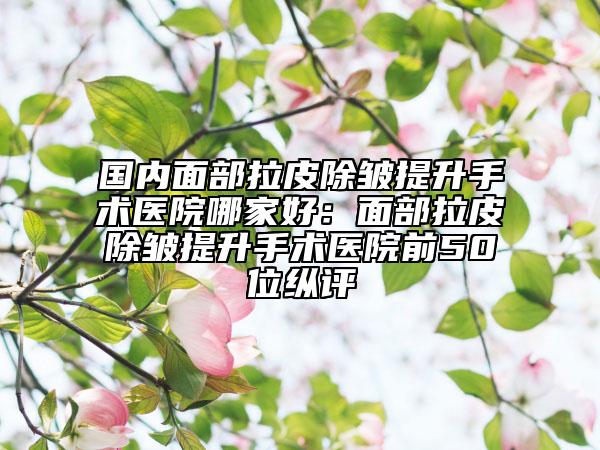 國內(nèi)面部拉皮除皺提升手術(shù)醫(yī)院哪家好：面部拉皮除皺提升手術(shù)醫(yī)院前50位縱評(píng)