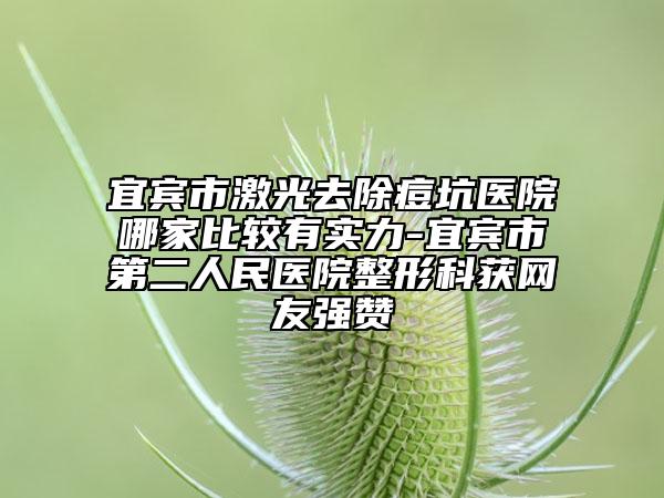 宜賓市激光去除痘坑醫(yī)院哪家比較有實(shí)力-宜賓市第二人民醫(yī)院整形科獲網(wǎng)友強(qiáng)贊