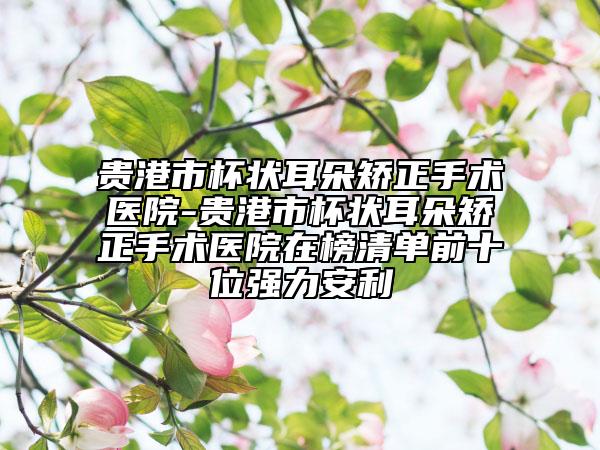 貴港市杯狀耳朵矯正手術(shù)醫(yī)院-貴港市杯狀耳朵矯正手術(shù)醫(yī)院在榜清單前十位強(qiáng)力安利