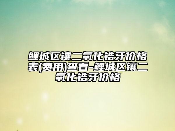 鯉城區(qū)鑲二氧化鋯牙價格表(費(fèi)用)查看-鯉城區(qū)鑲二氧化鋯牙價格