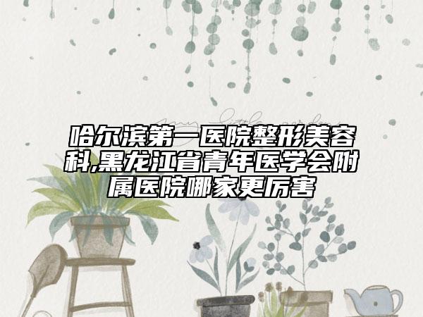 哈爾濱第一醫(yī)院整形美容科,黑龍江省青年醫(yī)學(xué)會(huì)附屬醫(yī)院哪家更厲害