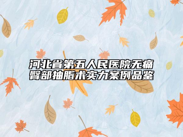 河北省第五人民醫(yī)院無痛臀部抽脂術(shù)實力案例品鑒